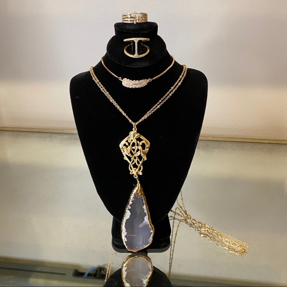 Gold & Diamond costume jewelry set
